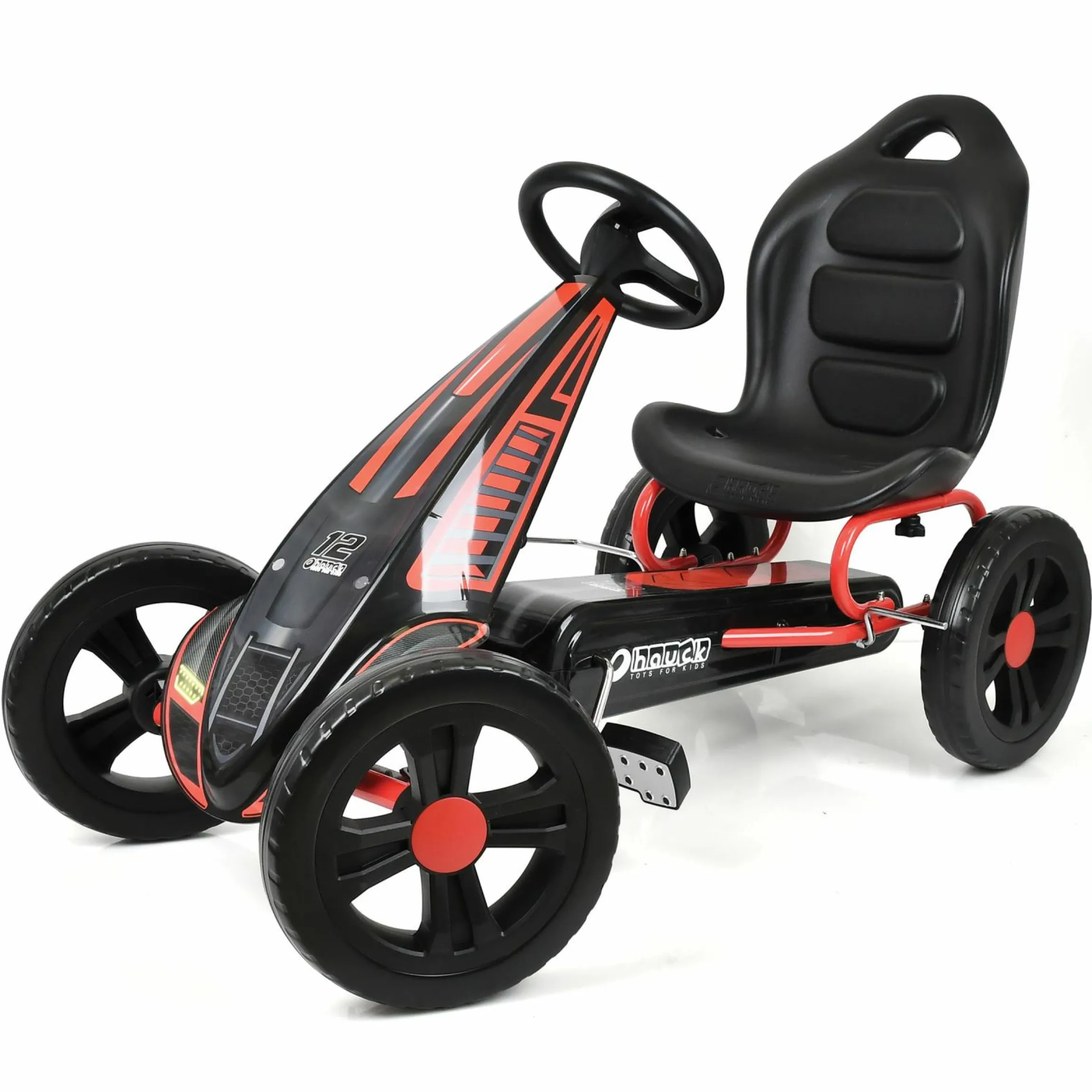 Gokart & Tretauto Cyclone mit verstellbarem Schalensitz (4-10 Jahre) - Red