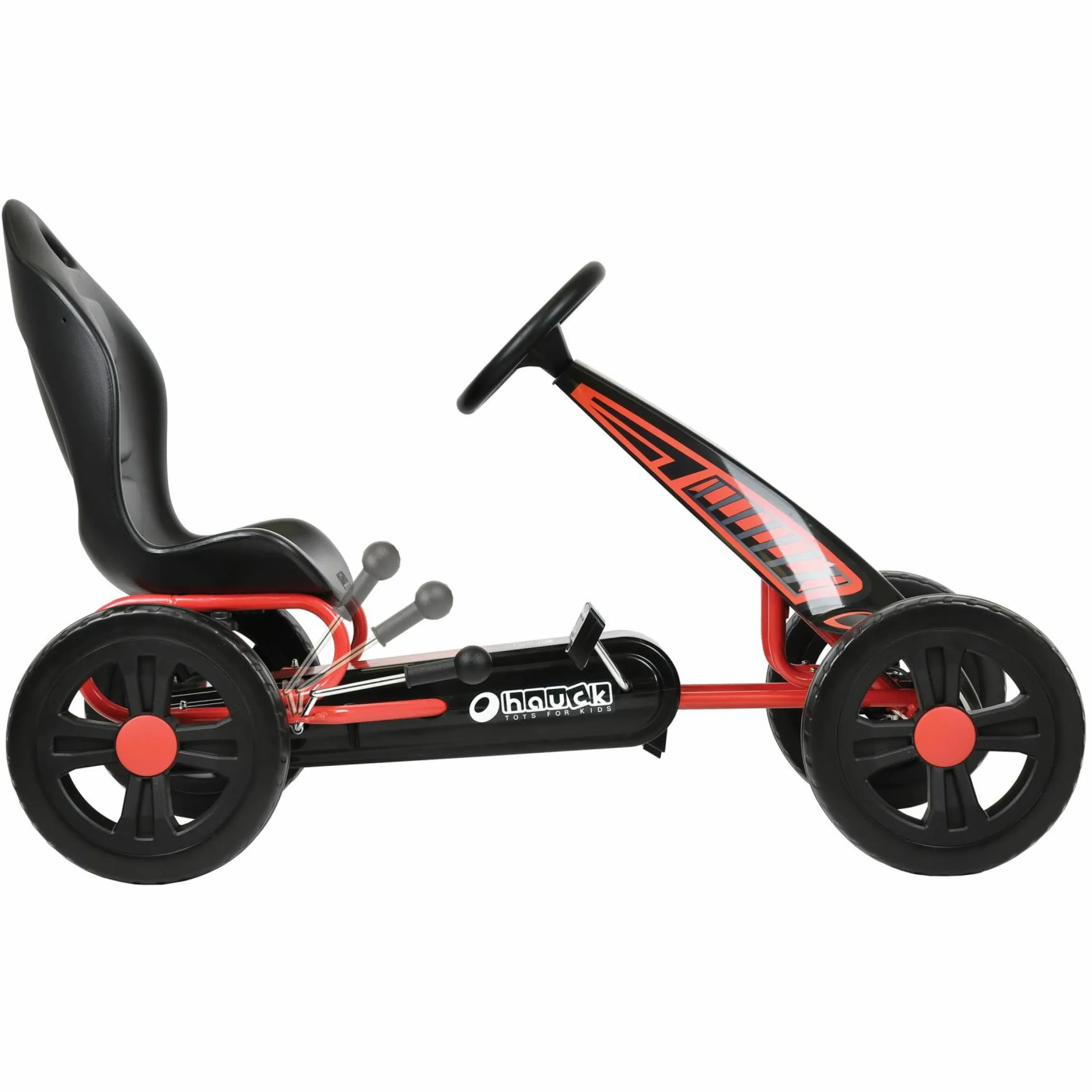 Gokart & Tretauto Cyclone mit verstellbarem Schalensitz (4-10 Jahre) - Red