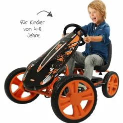 Gokart & Tretauto Speedster mit verstellbarem Schalensitz (4-8 Jahre) - Orange