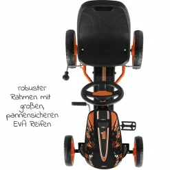 Gokart & Tretauto Speedster mit verstellbarem Schalensitz (4-8 Jahre) - Orange
