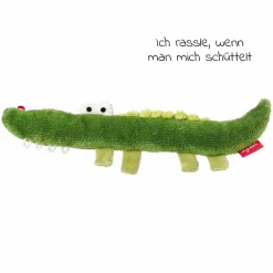Greifling mit Rassel - Krokodil