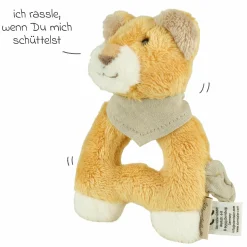 Greifling mit Rassel - Löwe Leo