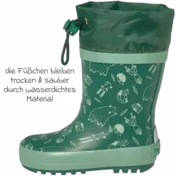 Gummistiefel - Waldtiere - Grün - Gr. 23