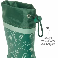 Gummistiefel - Waldtiere - Grün - Gr. 23