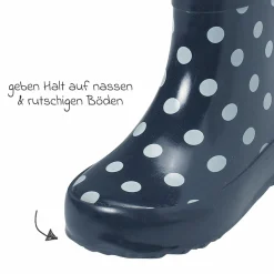 Gummistiefel Halbhoch - Punkte - Blau - Gr. 23