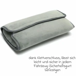 Gurtpolster mit weiche Polsterung für eine bequeme Ruhe- oder Schlafposition - Grau