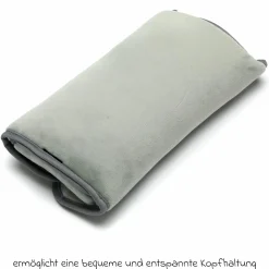 Gurtpolster mit weiche Polsterung für eine bequeme Ruhe- oder Schlafposition - Grau