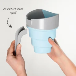 Haarwaschbecher MyHappyBath Cup - Blau Grau