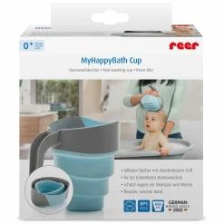 Haarwaschbecher MyHappyBath Cup - Blau Grau