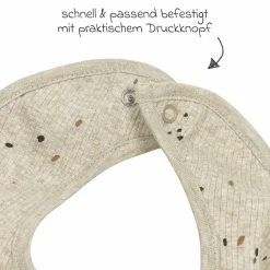 Halstuch / Bandana-Lätzchen 2er Pack - Rib Mini Spot - Sand Melange