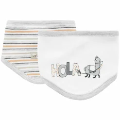 Halstuch 2er Pack Lama - Ringel Offwhite