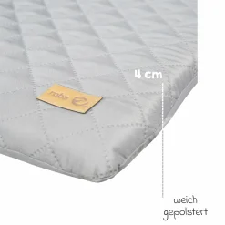 Hausbett inkl. Wickelplatte mit Wickelauflage, 6-fach höhenverstellbarem Lattenrost & 5 Schlupfsprossen 60 x 120 cm - Weiß