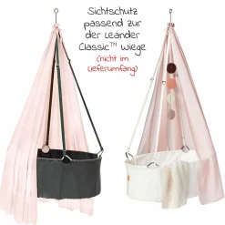 Himmel aus Baumwoll-Voile für Wiege Classic - Dusty Rose