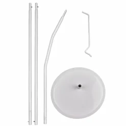 Himmelstange für Baldachin mit Standfuß Höhe 230 cm / 32 cm Ø - Weiß