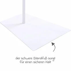 Himmelstange mit Standfuß Franz 160 cm - Weiß