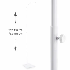 Himmelstange mit Standfuß für Baldachine Max 180 cm - Weiß
