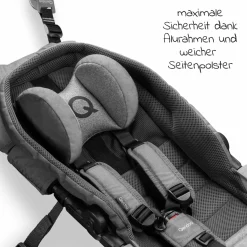 Hängematte Plus mit Sicherheitsrahmen für Babytransport - Grau