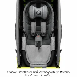 Hängematte Plus mit Sicherheitsrahmen für Babytransport - Grau