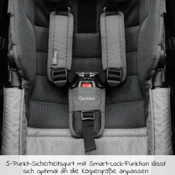 Hängematte Plus mit Sicherheitsrahmen für Babytransport - Grau