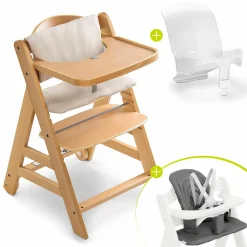 Hochstuhl Alpha Move - im Sparset inkl. Baby Seat + Baby Seatpad + Essbrett + Sitzkissen