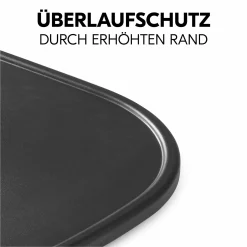 Hochstuhl Alpha Plus Black - im Sparset inkl. Essbrett Click Tray, Sitzkissen und Aufbewahrungsboxen - Jersey Charcoal