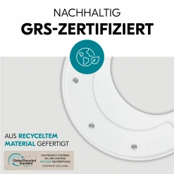 Hochstuhl Alpha Plus Black - im Sparset inkl. Sitzkissen + Play Tray Basis + Spielzeug Play Moving mit Motorikschleife
