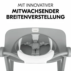 Hochstuhl Alpha Plus Grey - im Sparset inkl. Baby Seat + Baby Seatpad + Click Tray