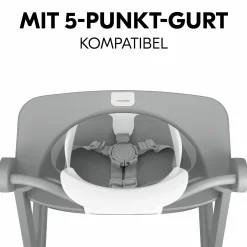 Hochstuhl Alpha Plus Grey - im Sparset inkl. Baby Seat + Baby Seatpad + Click Tray