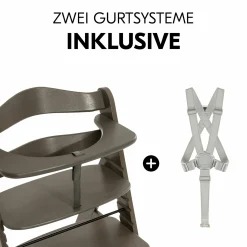 Hochstuhl Alpha Plus Select - Charcoal / Dunkelgrau