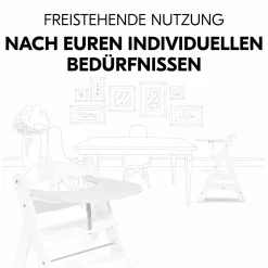 Hochstuhl Alpha Plus White - im Sparset inkl. Essbrett Click Tray + Sitzkissen Minnie Mouse Rose