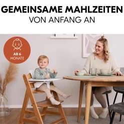 Hochstuhl Alpha Plus White - im Sparset inkl. Baby Seat + Baby Seatpad + Click Tray