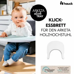 Hochstuhl Arketa Beech - im Sparset inkl. Click Tray und Sitzkissen - Charcoal