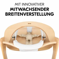 Hochstuhl Arketa Beech Blackwashed - im Sparset inkl. Baby Seat und Sitzpolster - Dark Grey