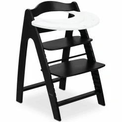 Hochstuhl Arketa inkl. Play Tray Basis - Beech Blackwashed