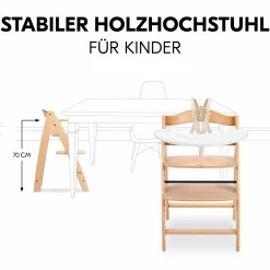 Hochstuhl Arketa inkl. Play Tray Basis - Beech