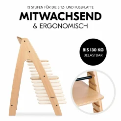 Hochstuhl Arketa inkl. Play Tray Basis - Beech