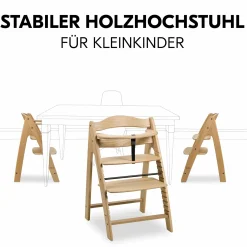 Hochstuhl Arketa (mitwachsend, inkl. Gurtsystem, FSC zertifiziert) - Eiche (Massivholz)