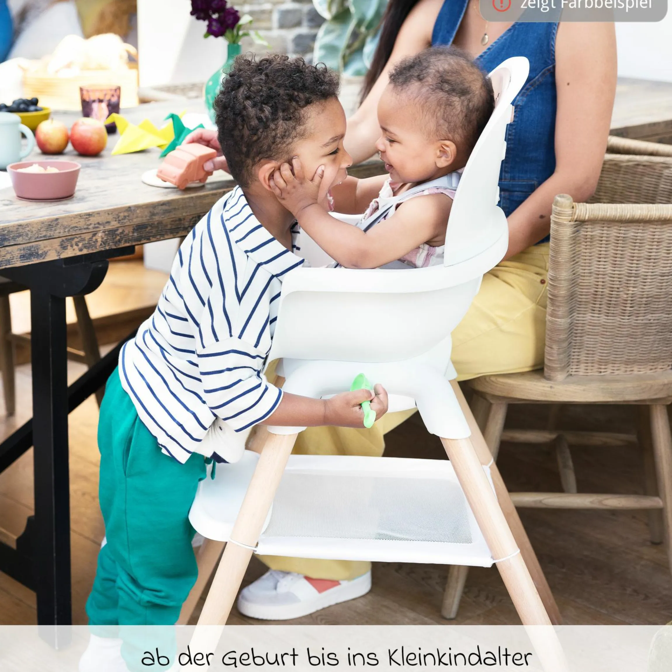 Hochstuhl Chestnut ab Geburt - 6 Jahre auch als Kinderstuhl nutzbar - Mocha - Kollektion 2025