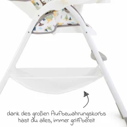 Hochstuhl Mimzy Snacker ab 6 Monate nutzbar klein faltbar nur 6,3 kg leicht - Alphabet - Kollektion 2025