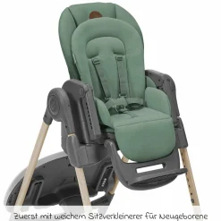 Hochstuhl Minla mitwachsend ab Geburt - 14 Jahre - Hochstuhl, Babyliege mit Liegefunktion & Tablett - Beyound - Green Eco - Kollektion 2025