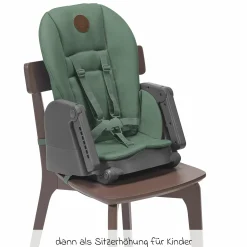 Hochstuhl Minla mitwachsend ab Geburt - 14 Jahre - Hochstuhl, Babyliege mit Liegefunktion & Tablett - Beyound - Green Eco - Kollektion 2025