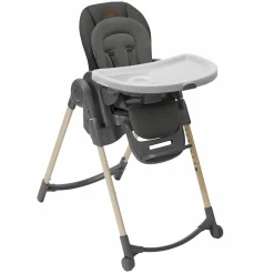 Hochstuhl Minla mitwachsend ab Geburt - 14 Jahre - Hochstuhl, Babyliege mit Liegefunktion & Tablett - Beyound - Graphite Eco - Kollektion 2025