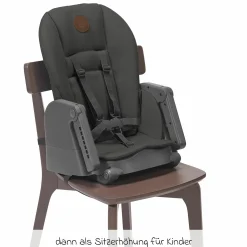 Hochstuhl Minla mitwachsend ab Geburt - 14 Jahre - Hochstuhl, Babyliege mit Liegefunktion & Tablett - Beyound - Graphite Eco - Kollektion 2025