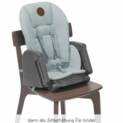 Hochstuhl Minla mitwachsend ab Geburt - 14 Jahre - Hochstuhl, Babyliege mit Liegefunktion & Tablett - Beyound - Grey Eco - Kollektion 2025