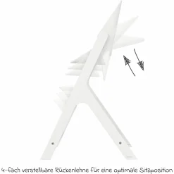 Hochstuhl Nesta ab 3,5 Jahre - 99 Jahre langlebig und nachhaltig - White - Kollektion 2025