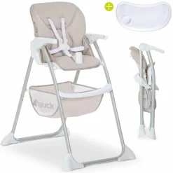 Hochstuhl Sit N Fold (mit Essbrett, klappbar) - Beige
