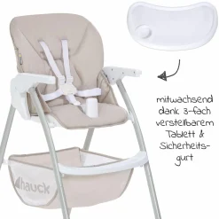 Hochstuhl Sit N Fold (mit Essbrett, klappbar) - Beige