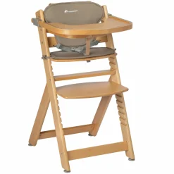 Hochstuhl Timba mit Sitzkissen ab 6 Monate bis 30 kg - Natural Wood/Beige