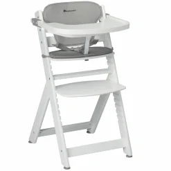 Hochstuhl Timba mit Sitzkissen ab 6 Monate bis 30 kg - White Gray