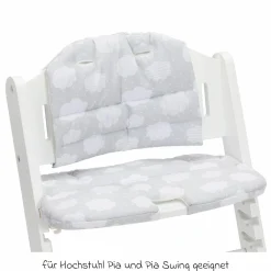 Hochstuhl-Bezug für Pia extraweich & waschbar - Wolke - Grau